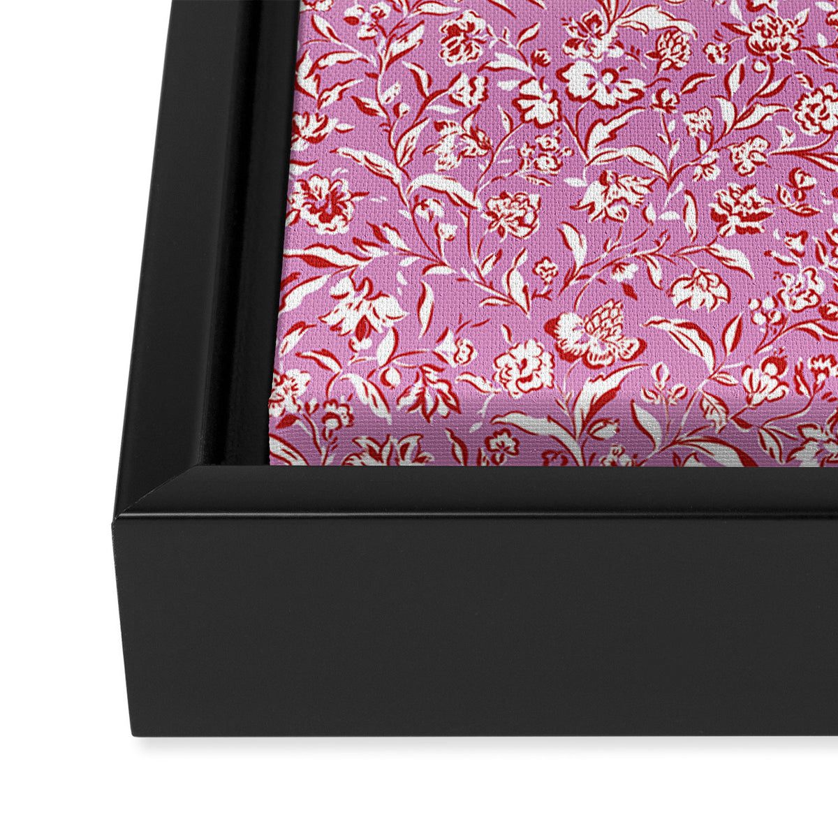 Painterly Florals - Red Orchid Framed Canvas Print Gallery Image 3