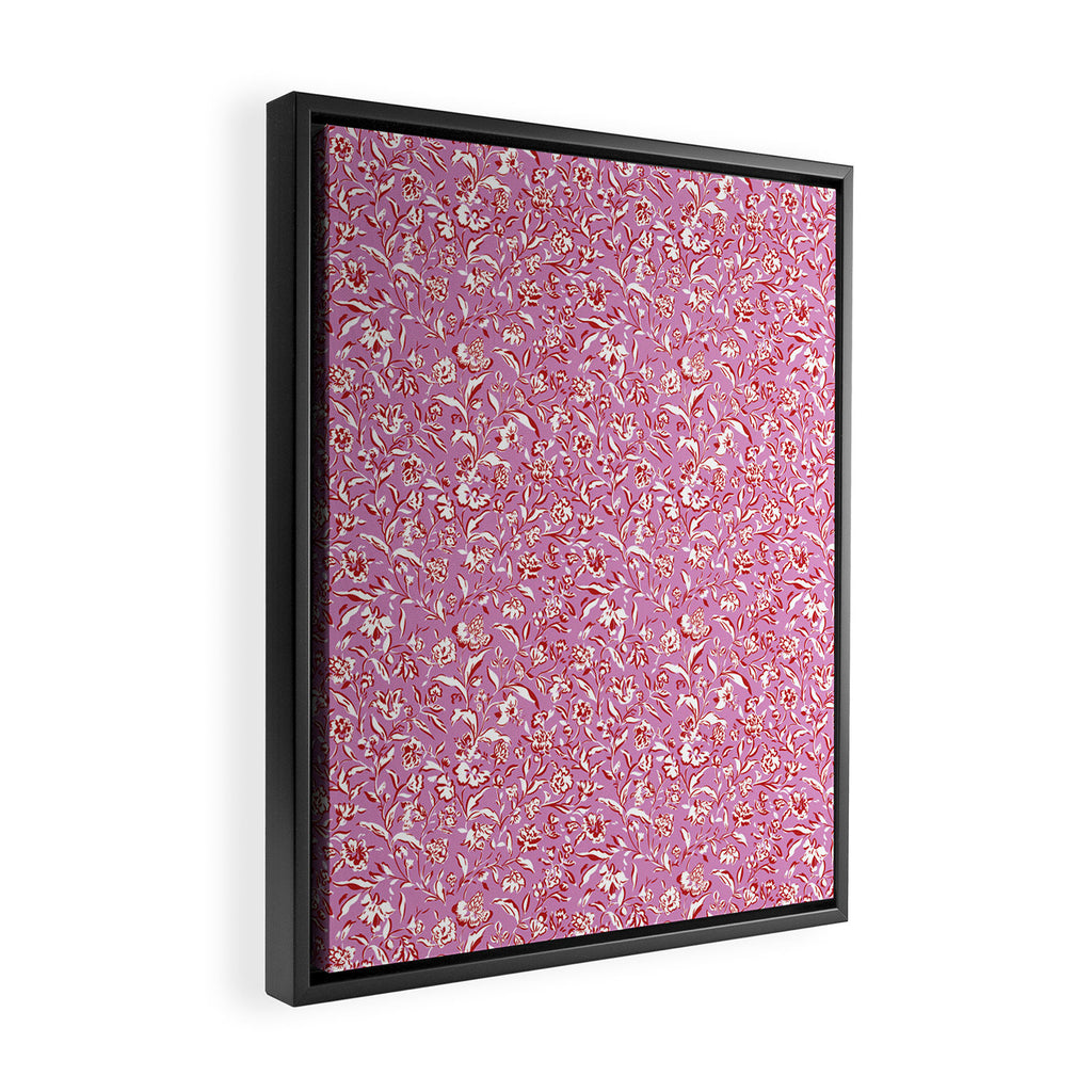 Painterly Florals - Red Orchid Framed Canvas Print Gallery Image 2