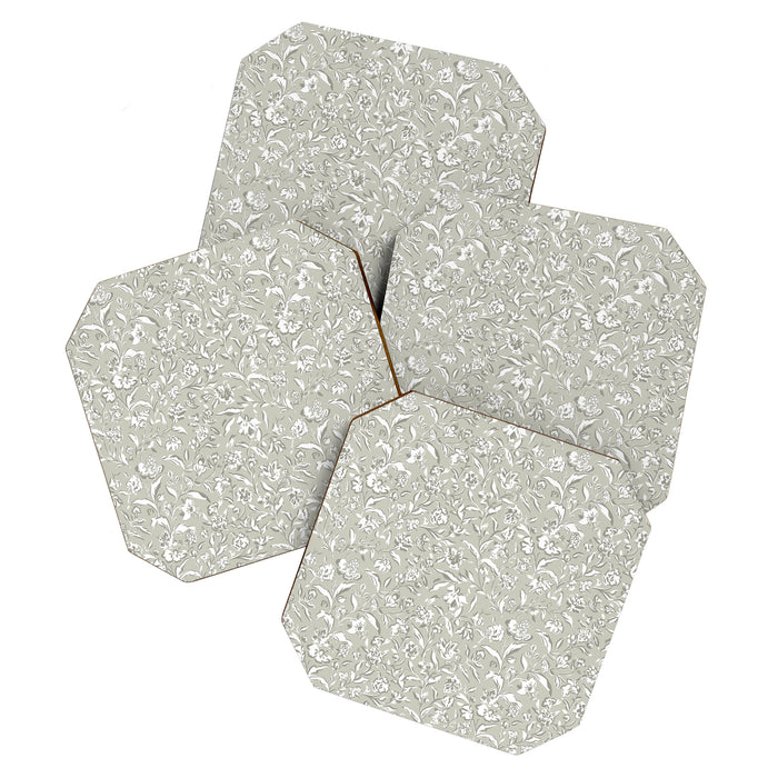 Painterly Florals - Sage Coaster Gallery Image 1