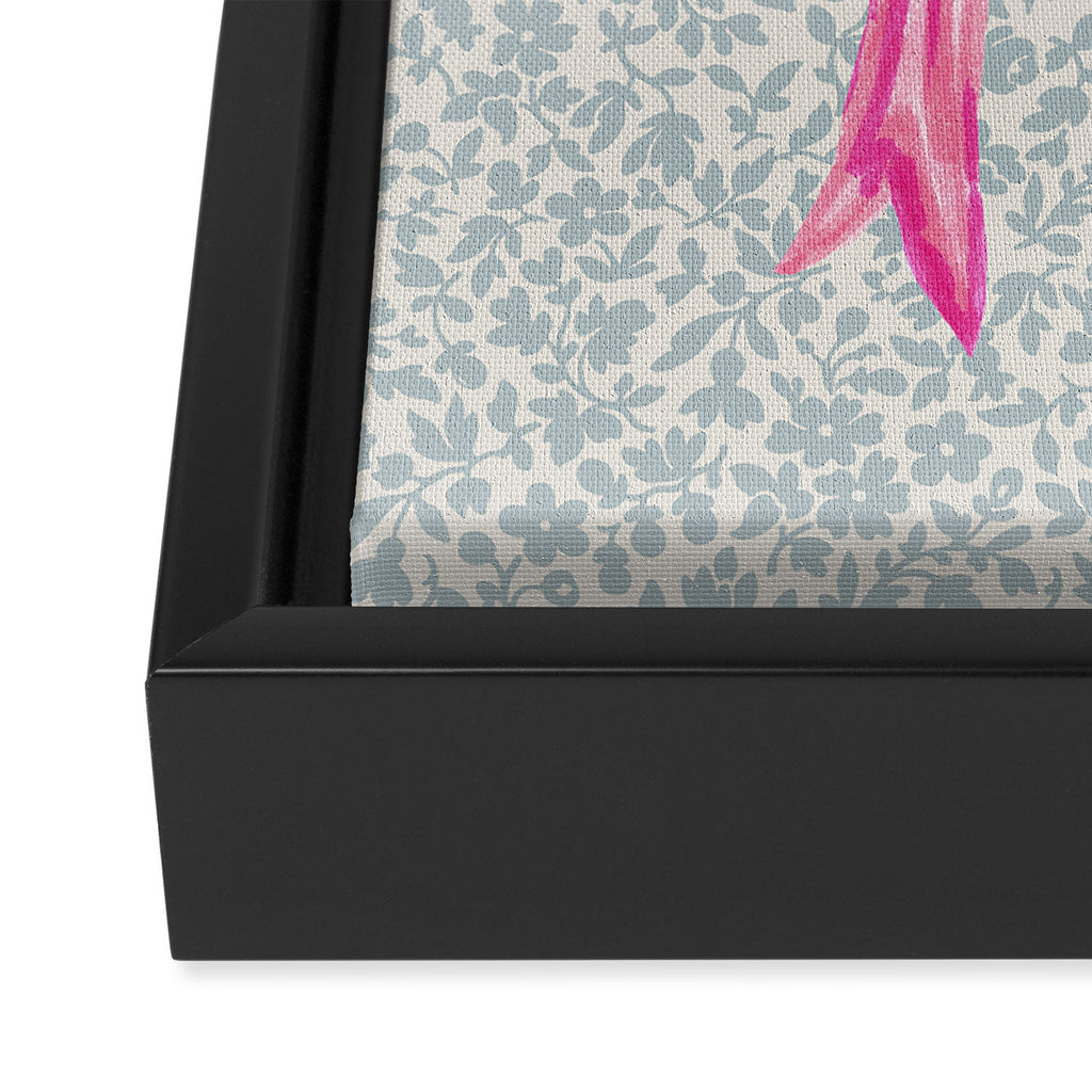 Pink Bow Framed Canvas Print Gallery Image 3