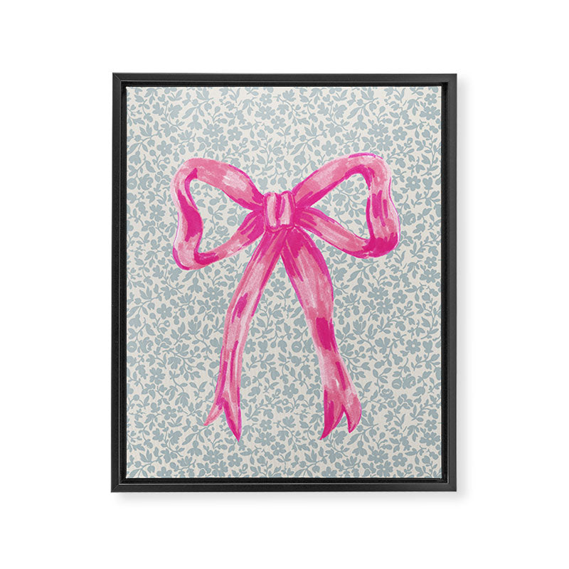 Pink Bow Framed Canvas Print Gallery Image 6