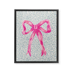 Pink Bow Framed Canvas Print Gallery Image 6