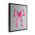 Pink Bow Framed Canvas Print Gallery Image 2