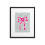 Pink Bow Framed Art Print Gallery Image 5