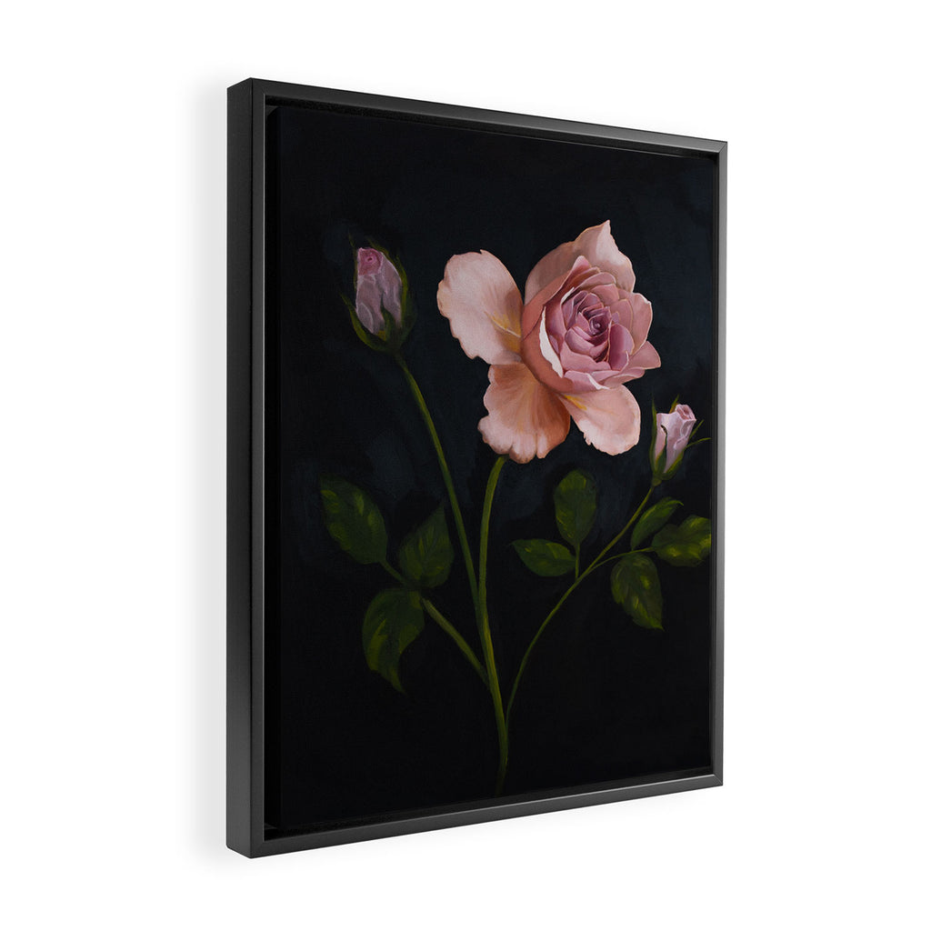 Rose Stem Framed Canvas Print Gallery Image 2