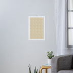 Small Block Print Floral - Butter Art Print Gallery Image 3