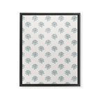 Small Distressed Block Print - Seaglass Framed Canvas Print Gallery Image 6