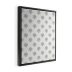 Small Distressed Block Print - Seaglass Framed Canvas Print Gallery Image 2
