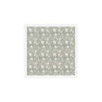 Trailing Block Print Floral - Washed Teal Art Print Gallery Image 1