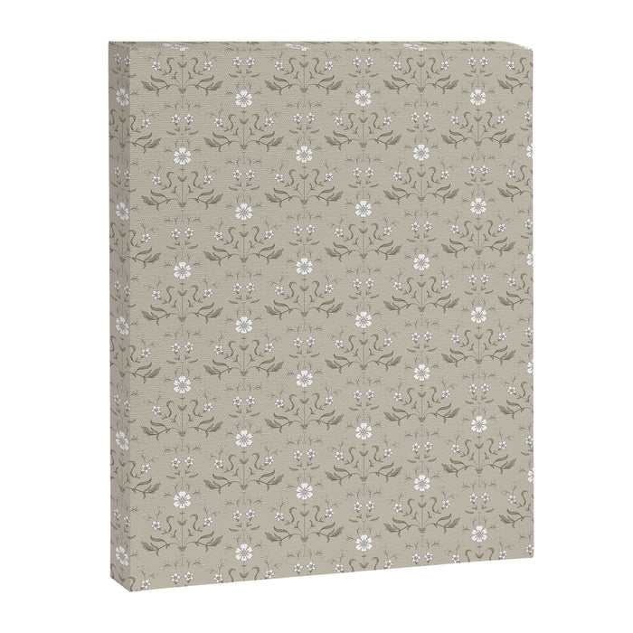 Vintage Cafe Floral - Oat Canvas Print Gallery Image 1