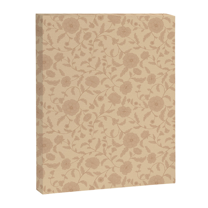 Vintage Floral Vines - Apricot Canvas Print Gallery Image 1
