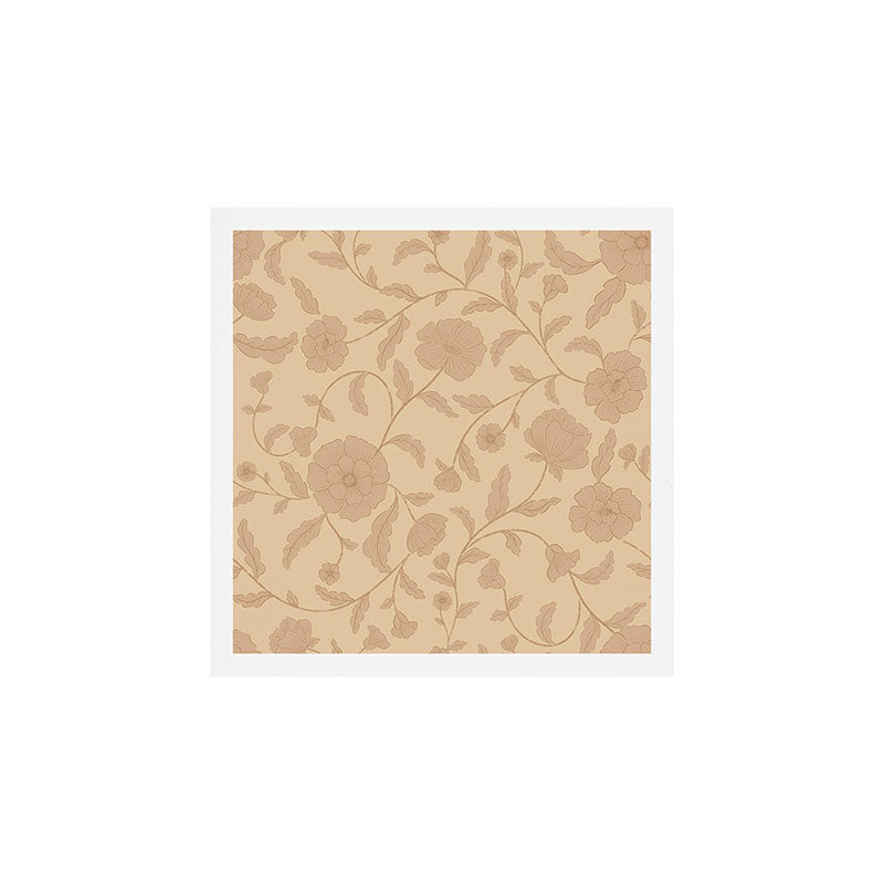 Vintage Floral Vines - Apricot Art Print Gallery Image 1