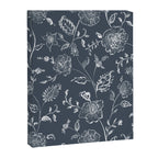 Watercolor Chintz Floral - Indigo Canvas Print Gallery Image 6