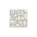 Watercolor Circles - Blue Cream Art Print Gallery Image 1