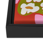 70's retro Bloom Framed Canvas Print Gallery Image 3