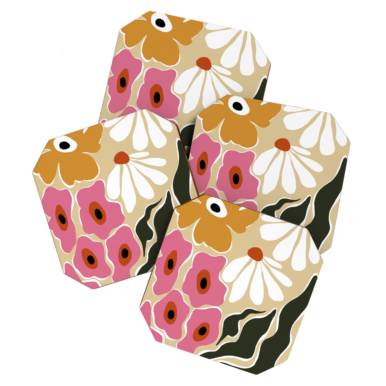 70's Retro garden   Coaster Gallery Image 1