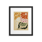 70s tropical fun flower Framed Art Print Gallery Image 5