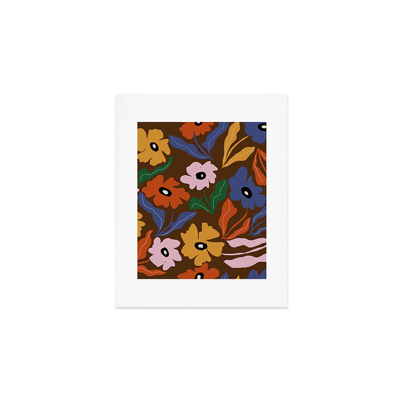 Abstract floral pattern  Art Print Gallery Image 1