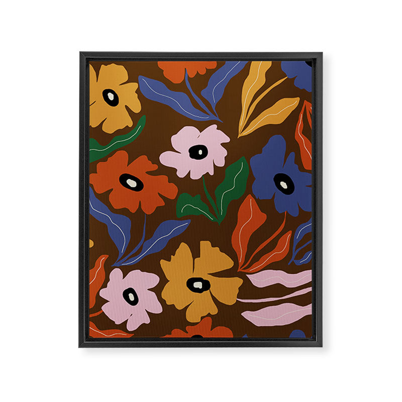 Abstract floral pattern  Framed Canvas Print Gallery Image 8