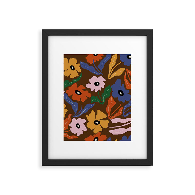 Abstract floral pattern  Framed Art Print Gallery Image 6