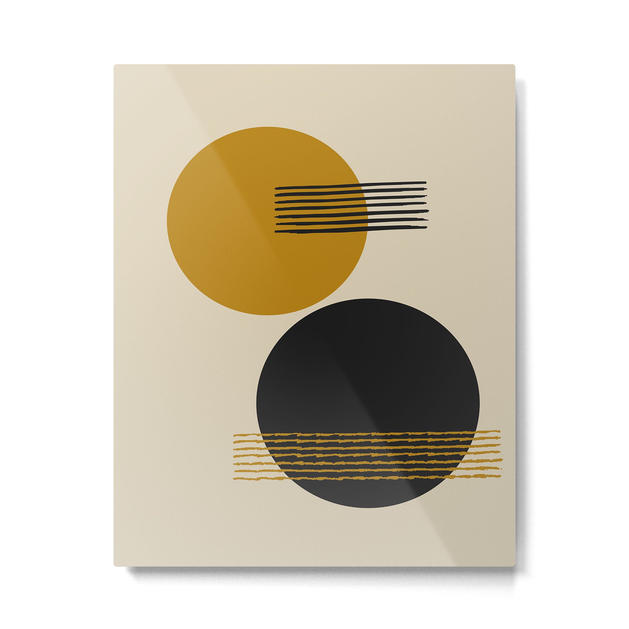 abstract sun and moon  Metal Print Gallery Image 4