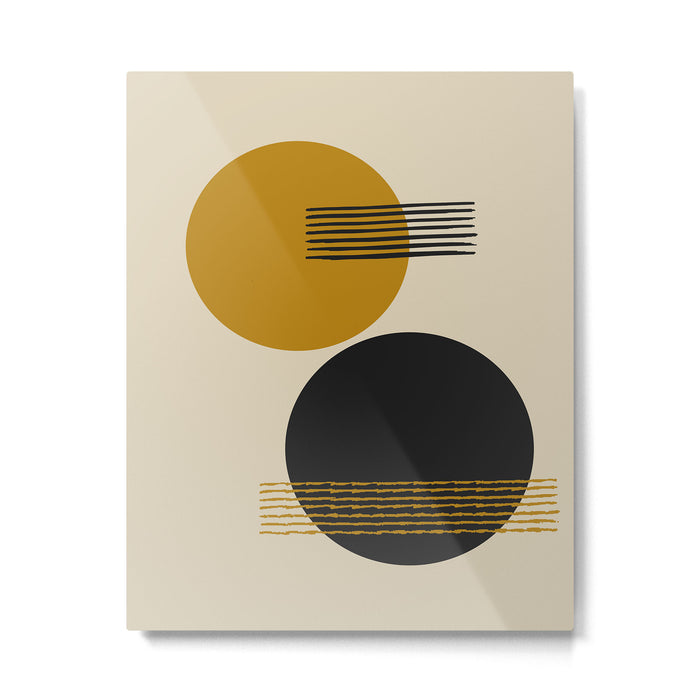 abstract sun and moon  Metal Print Gallery Image 1