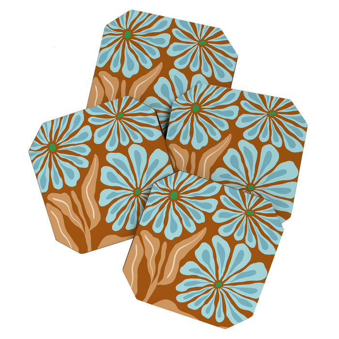 Amber Blooms Coaster Gallery Image 1