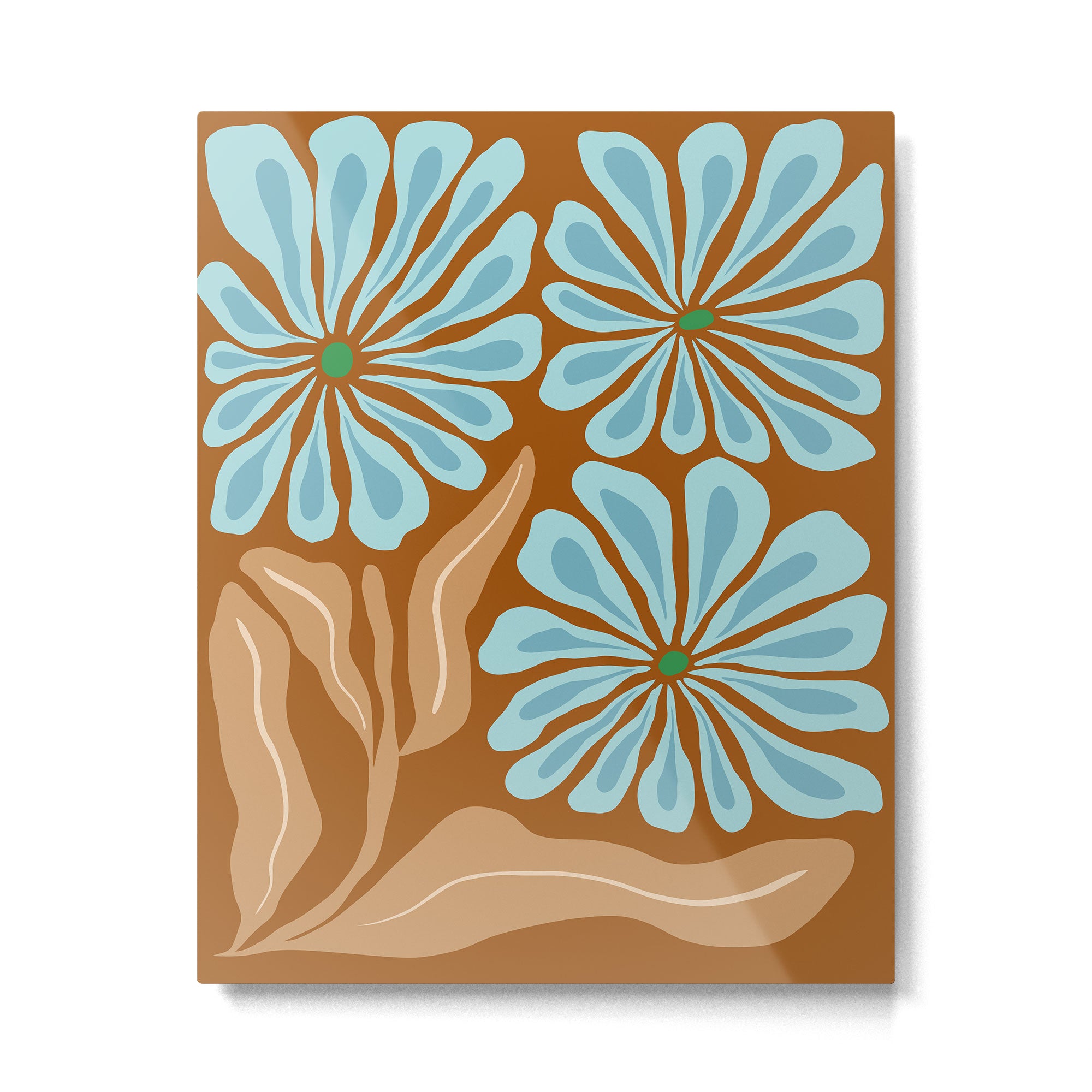 Amber Blooms Metal Print Gallery Image 4