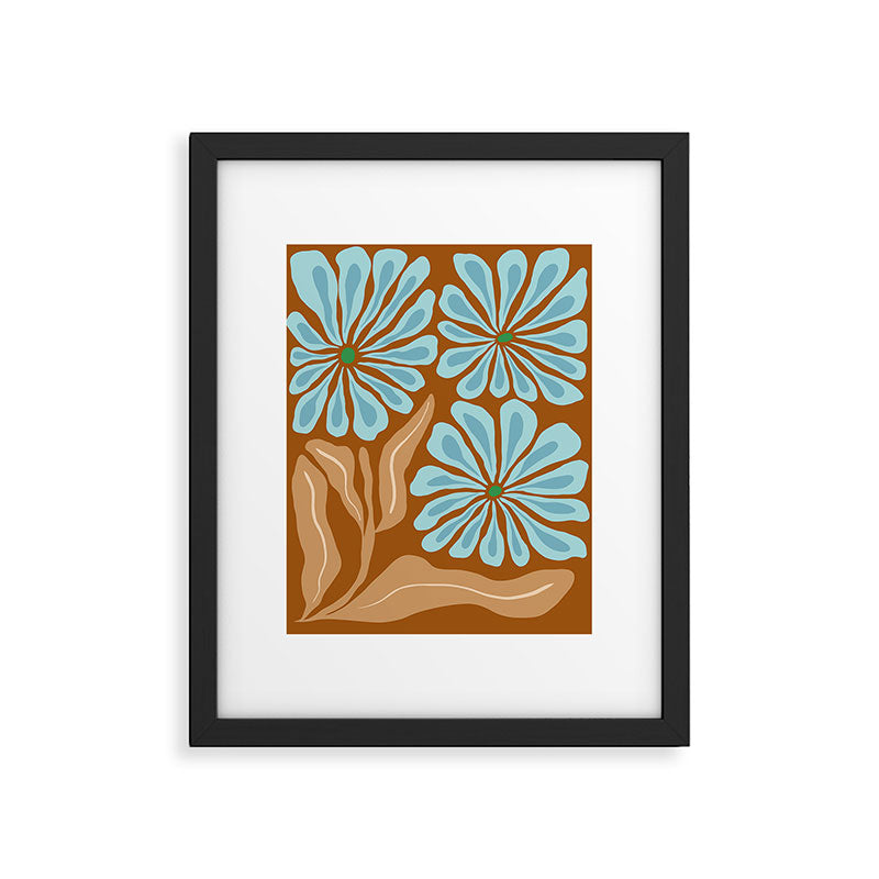 Amber Blooms Framed Art Print Gallery Image 5