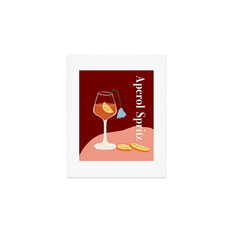 Aperol Spritz Cocktail Art Print Gallery Image 1