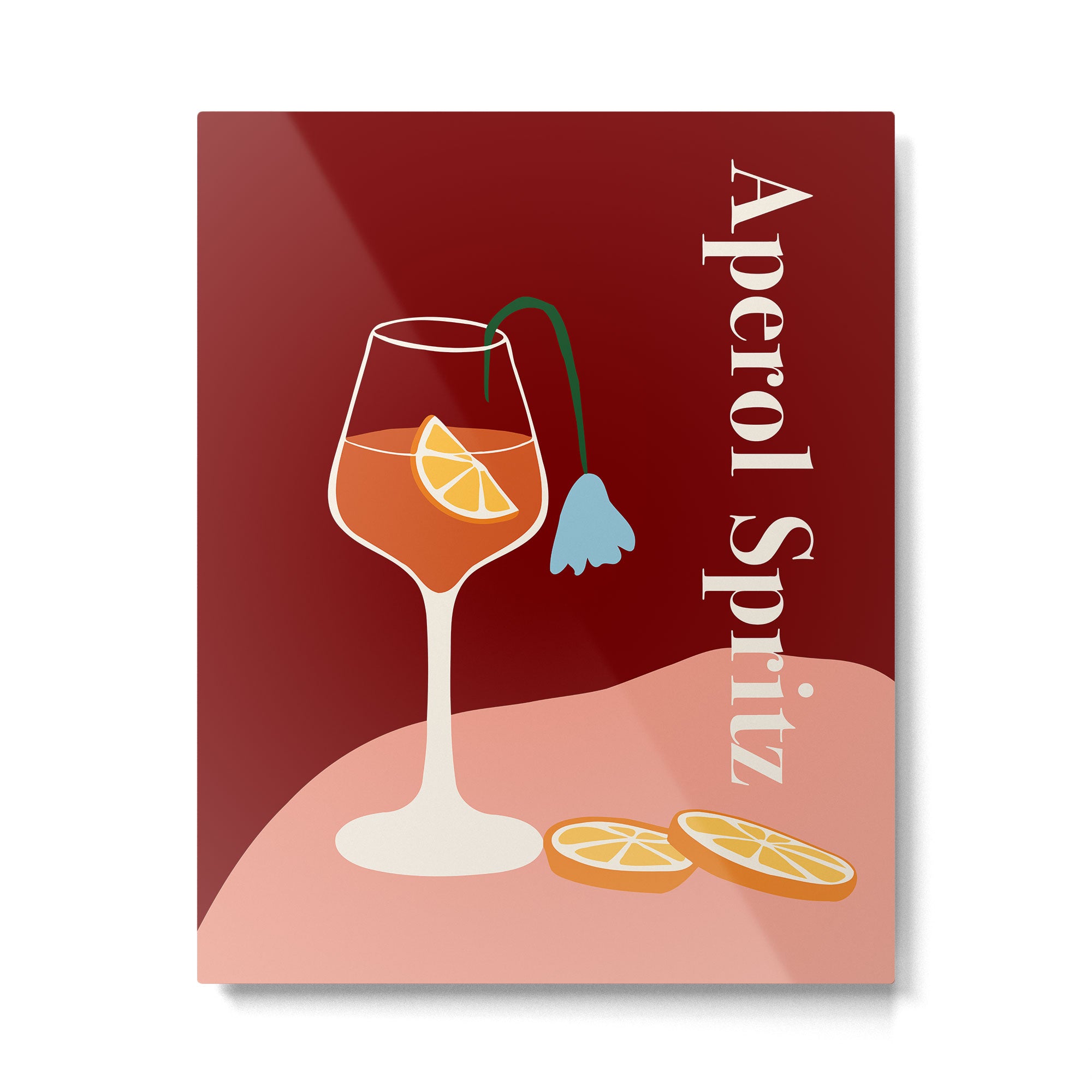 Aperol Spritz Cocktail Metal Print Gallery Image 4