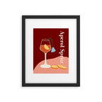 Aperol Spritz Cocktail Framed Art Print Gallery Image 5