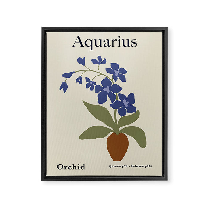 Aquarius Orchid  Framed Canvas Print Gallery Image 1