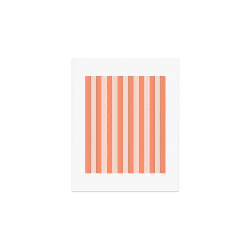 baby orange stripe  Art Print Gallery Image 1