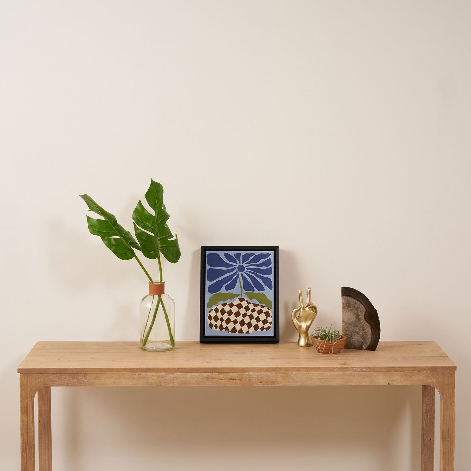 Big blooming flowerpot  Framed Canvas Print Gallery Image 4
