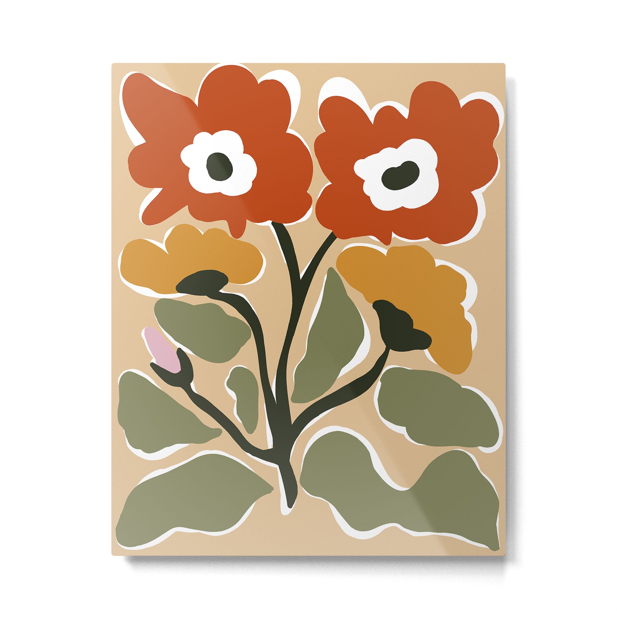 big blooming matisse flower  Metal Print Gallery Image 4