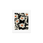 Black and white floral Art Print Gallery Image 1