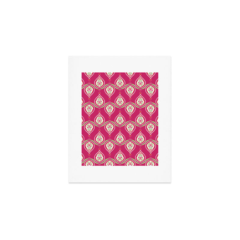 Block Print Blooms Art Print Gallery Image 1