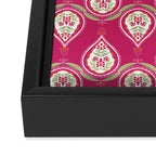 Block Print Blooms Framed Canvas Print Gallery Image 3