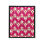 Block Print Blooms Framed Canvas Print Gallery Image 8