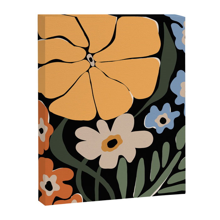blooming big floral night  Canvas Print Gallery Image 1