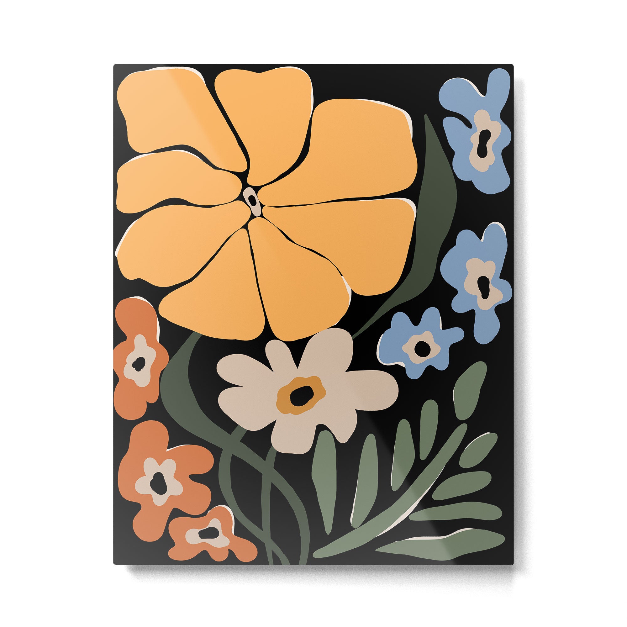 blooming big floral night  Metal Print Gallery Image 4