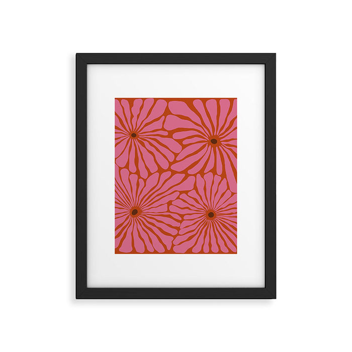 Blooming Bold pattern Framed Art Print Gallery Image 1