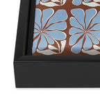 Blooming in Blue Framed Canvas Print Gallery Image 3