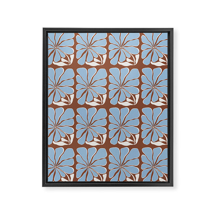 Blooming in Blue Framed Canvas Print Gallery Image 1