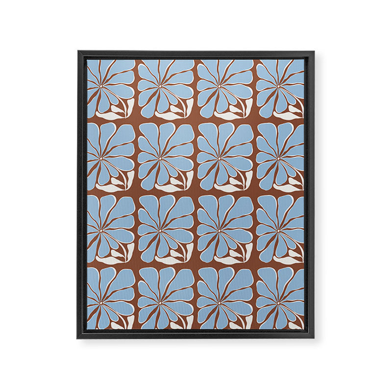 Blooming in Blue Framed Canvas Print Gallery Image 6