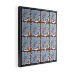 Blooming in Blue Framed Canvas Print Gallery Image 2