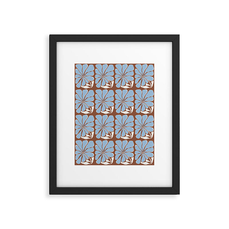 Blooming in Blue Framed Art Print Gallery Image 5