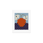 Blooming_Dropping and checkerboard   Art Print Gallery Image 1