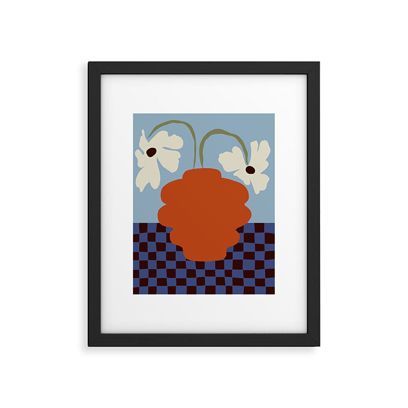 Blooming_Dropping and checkerboard   Framed Art Print Gallery Image 5